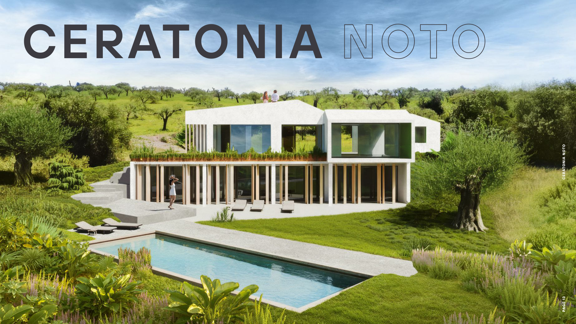 Ceratonia Noto — villa and pool