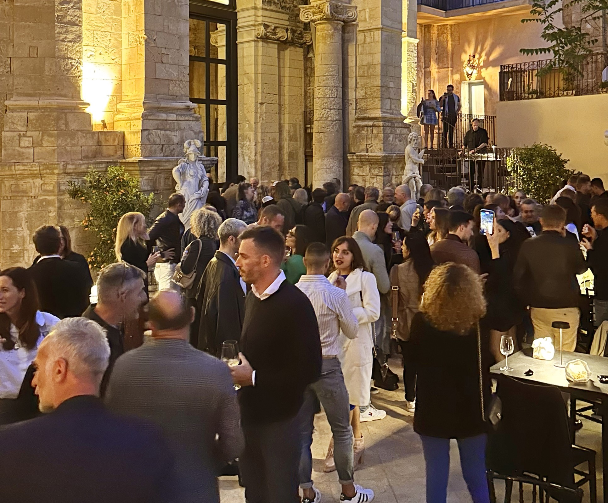Evening gathering in Noto