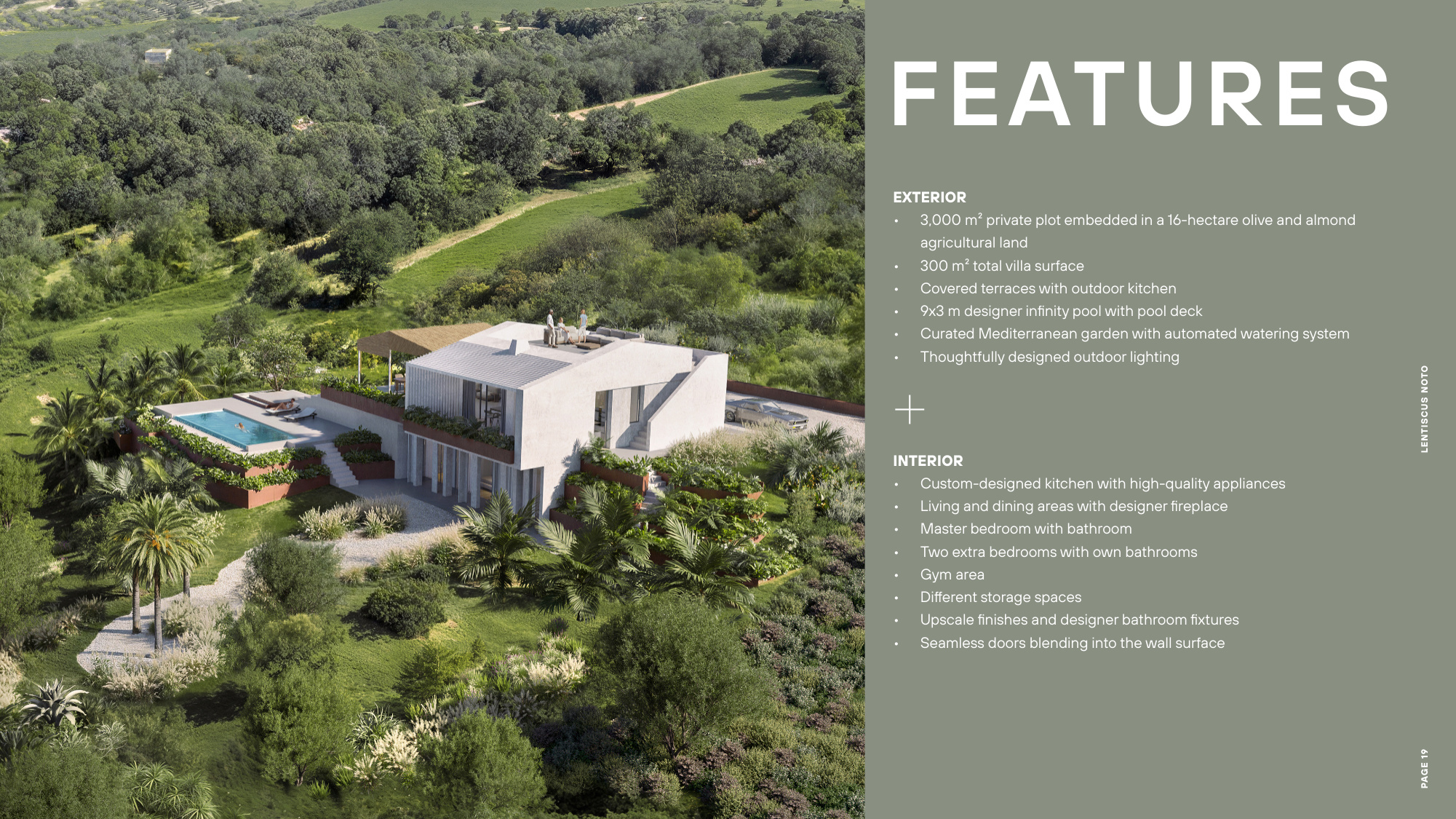 Villa Lentiscus features overview