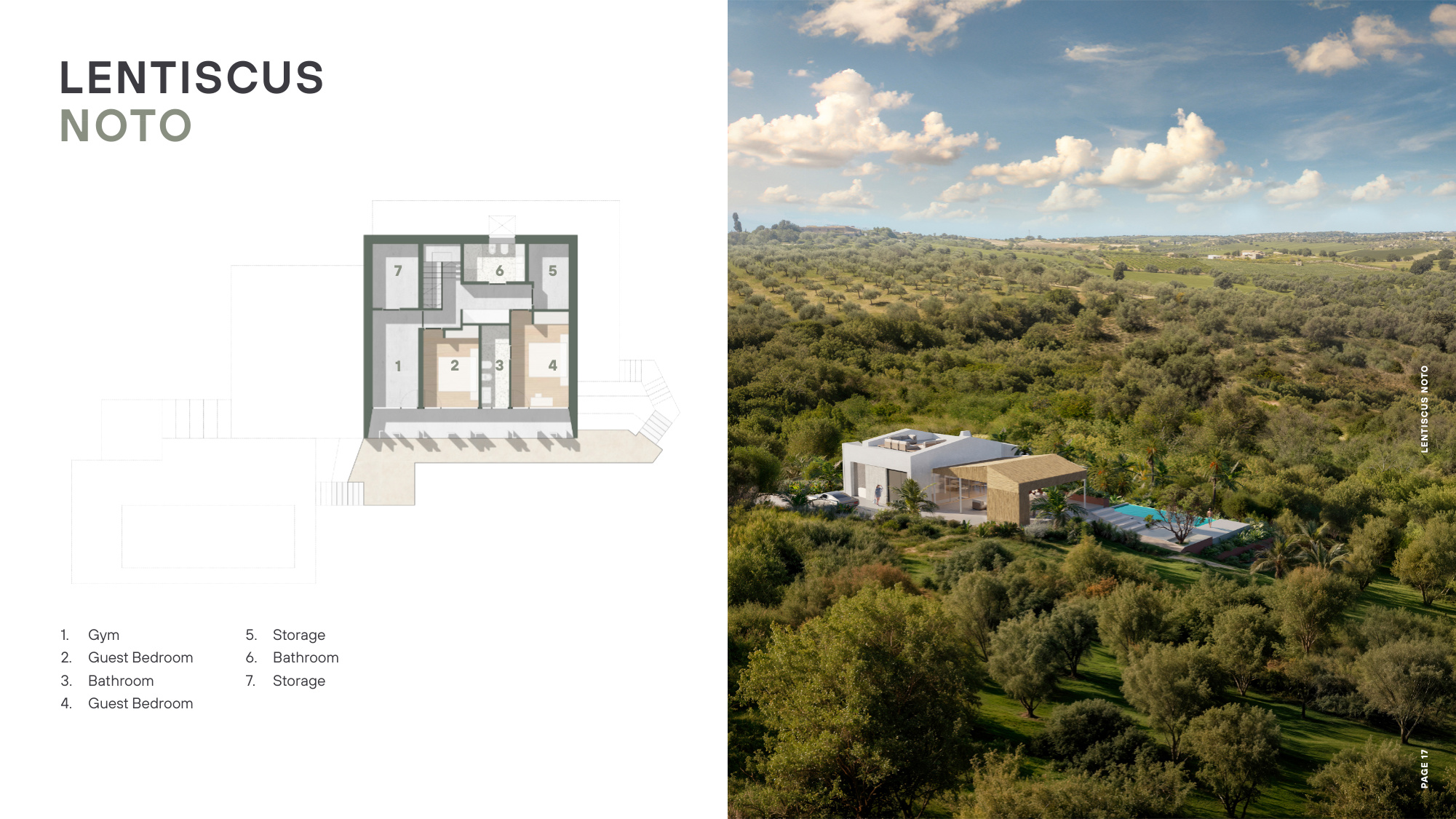 Lentiscus Noto lower floor plan