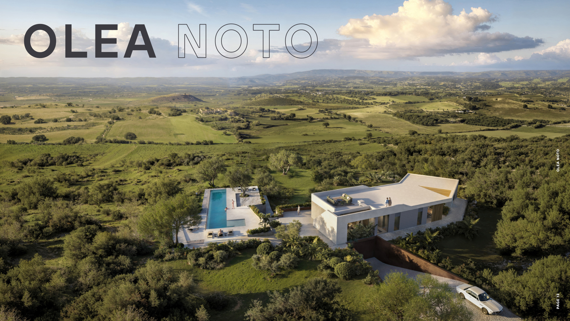 Olea Noto — aerial rendering