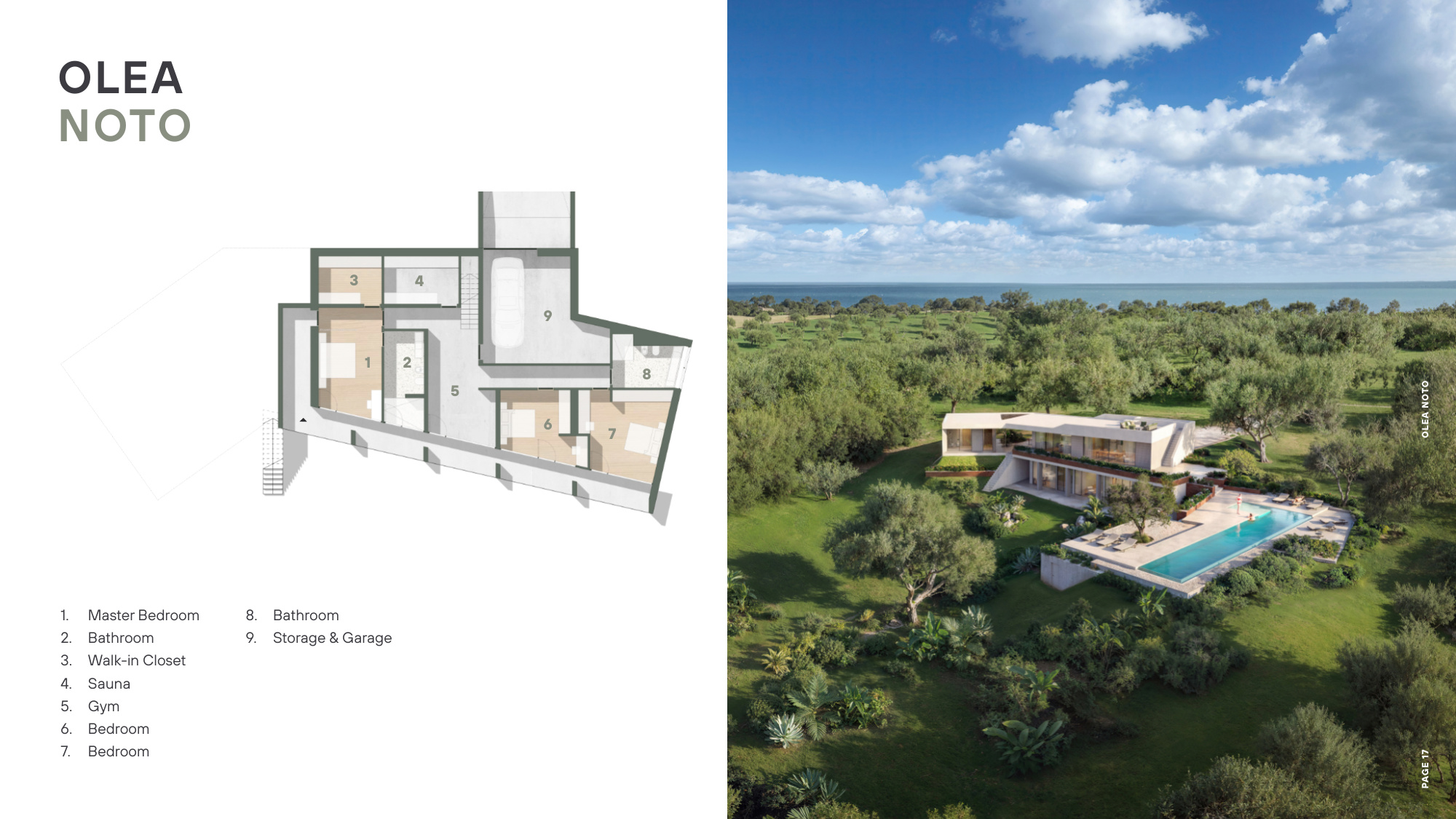 Olea Noto lower floor plan
